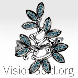 Χρυσο-Λευκοχρυσο Δαχτυλιδι Με Διαμαντια 0687