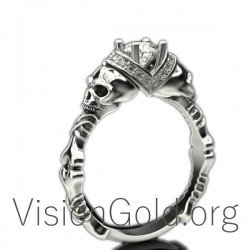 Amazing  Skull Ring For Bikers 0156