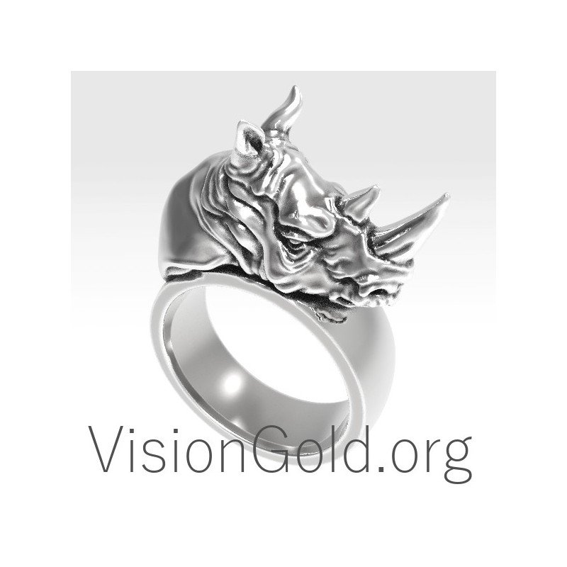 Anillo Rinoceronte Hombre - Joyas Hombre 0165