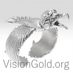 Ιδιαιτερο Ασημενιο Ανδρικο Δαχτυλιδι 0168