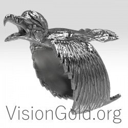 Ιδιαιτερο Ασημενιο Ανδρικο Δαχτυλιδι 0168