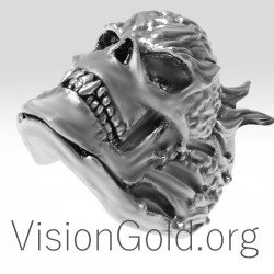 Biker Ring Motorcycle Ring-Wild Mens Biker Ring 0170