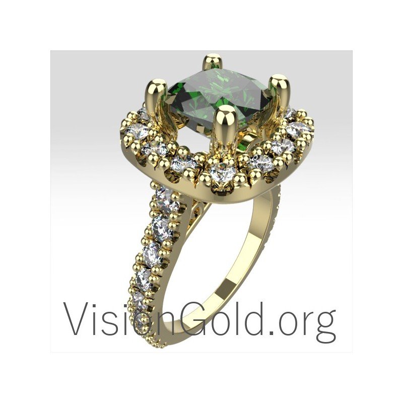 Γυναικειο Δαχτυλιδι Με Πρασινο Αχατη Σε Ασημι Η Χρυσο 0688