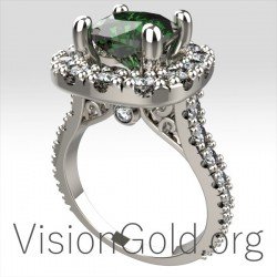 Γυναικειο Δαχτυλιδι Με Πρασινο Αχατη Σε Ασημι Η Χρυσο 0688