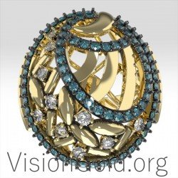 Χρυσο Γυναικειο Δαχτυλιδι Με Διαμαντια 0692