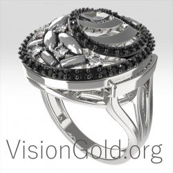 Χρυσο Γυναικειο Δαχτυλιδι Με Διαμαντια 0692