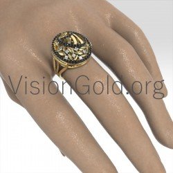 Χρυσο Γυναικειο Δαχτυλιδι Με Διαμαντια 0692