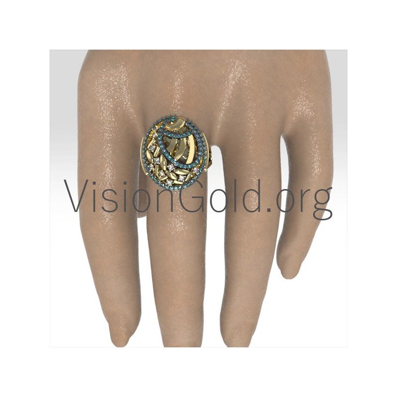 Χρυσο Γυναικειο Δαχτυλιδι Με Διαμαντια 0692