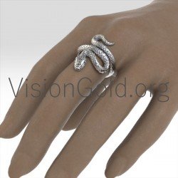 Anillo especial de serpiente para mujer lindo 0691