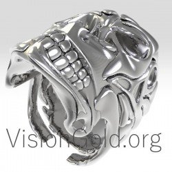 Anillo de calavera para hombre-Joyería para hombre 0175