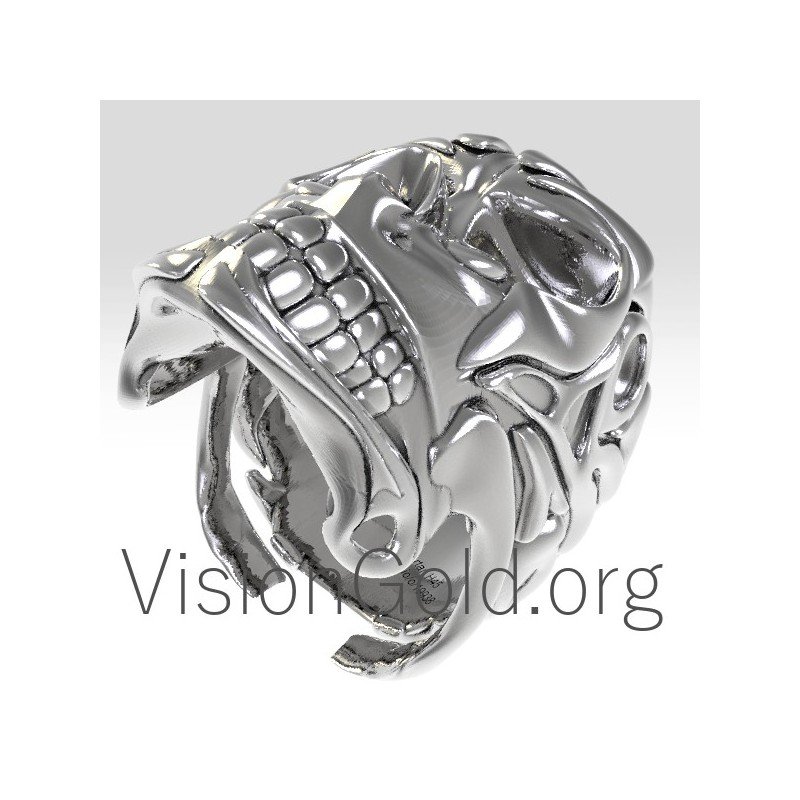 Anillo de calavera para hombre-Joyería para hombre 0175