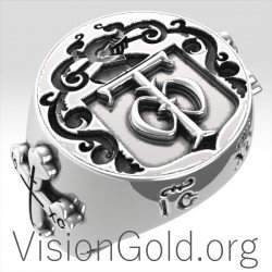 Christian Fine Religious Sterling Silver Rings For Men For Sale 0195