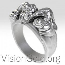 Anillo exclusivo de plata para hombre Welcome To The Jungle 0187