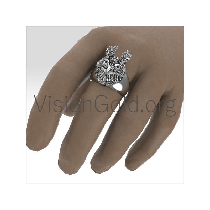 Vintage Unisex Silber Ring für einzigartigen Stil 0194