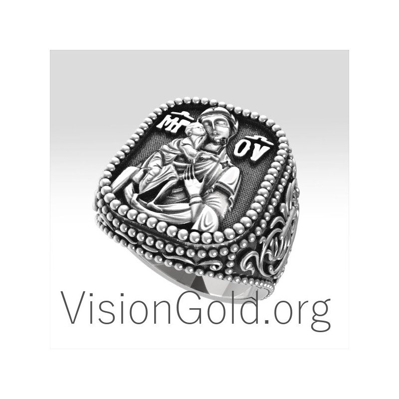 High Quality Best Christian 925 Silver Handmade Ring With The