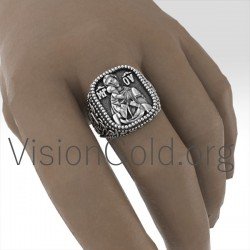 High Quality Best Christian 925 Silver Handmade Ring With The