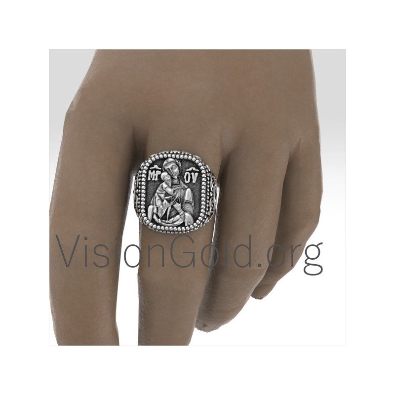 High Quality Best Christian 925 Silver Handmade Ring With The