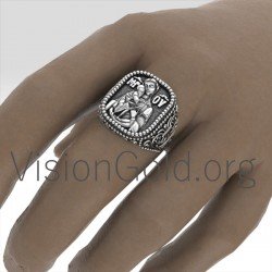 High Quality Best Christian 925 Silver Handmade Ring With The