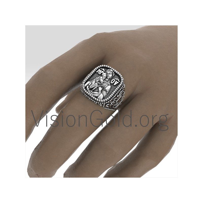 High Quality Best Christian 925 Silver Handmade Ring With The