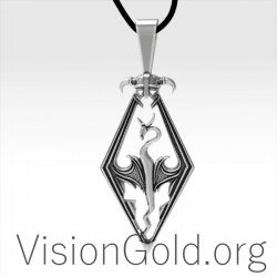 Οικονομικο Χειροποιητο Ασημενιο 925 Ανδρικο Κοσμημα Μενταγιον