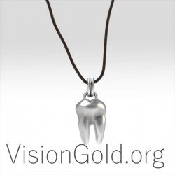 Ανδρικο Δαχτυλιδι Κοσμημα Σε Ασημι 925 Δοντι Τραπεζιτης