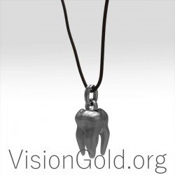 Ανδρικο Δαχτυλιδι Κοσμημα Σε Ασημι 925 Δοντι Τραπεζιτης