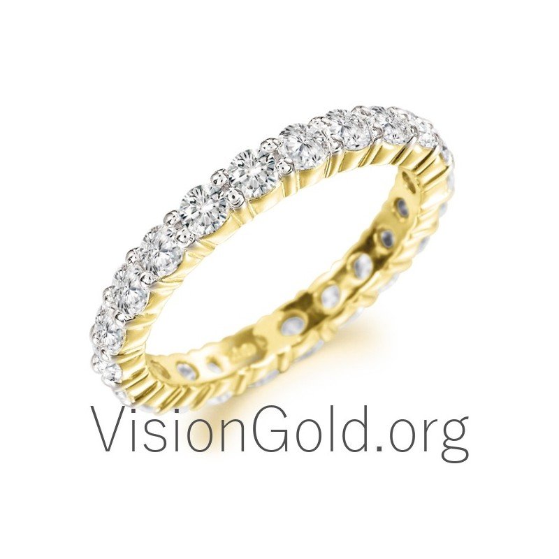 Delicate Half Eternity Ring,Wedding Band, Engagement Ring, Man