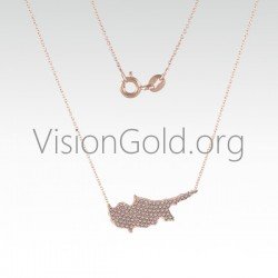 Damenhalskette aus Silber 925 Gold K9 Zypern 0199