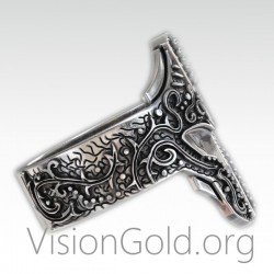 Κορυφαιο Ανδρικο Δαχτυλιδι Αρχαια Σπαρτιατικη Περικεφαλαια