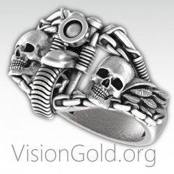 Anillo Calavera Hombre - Joyas Hombre