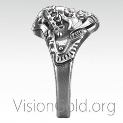 Ανδρικο Δαχτυλιδι Νεκροκεφαλη- Δαχτυλιδια Ανδρικα Gothic- Punk