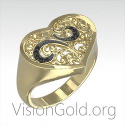 Χρυσο Δαχτυλιδι Καρδια- Γυναικειο Δαχτυλιδι Καρδια- Γυναικεια