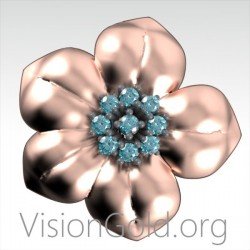 Γυναικειο Δαχτυλιδι Λουλουδι- Γυναικεια Δαχτυλιδια- Ασημενια