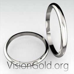 Κλασικες Βερες Γαμου 2 Mm Σε Λευκοχρυσο Κιτρινο Χρυσο Η Ροζ