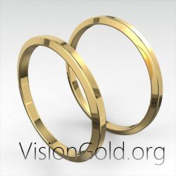 The Best Wedding Ring In 2 mm Classical Design-women's Wedding Rings By Visiongold.Org® 0028