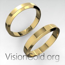 Βερες Γαμου Λευκοχρυσες- Χρυσες- Ροζ Χρυσο Σε Κλασικο Σχεδιο