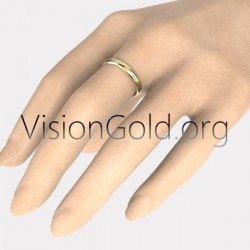 Βερες Γαμου Σε Κλασικο Σχεδιο Ανατομικες Φαρδος 3Mm|Βερες