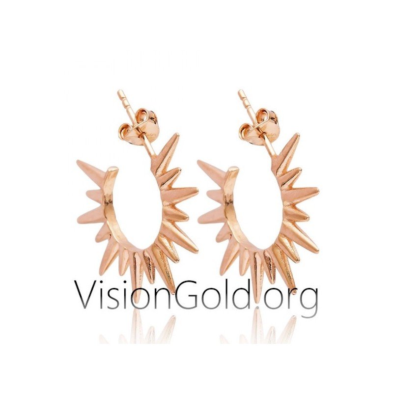 Pendientes Moda Mujer En Plata 925 O Oro 9K - 0132