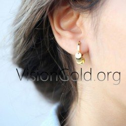 Pendientes colgantes de moda en plata 925 o oro de 9 quilates-Pendientes 0135