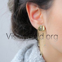 Fashion Girly Ohrringe mit Anhänger und Kreuzen in Silber 925