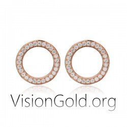 Γυναικεια Σκουλαρικια Κρικοι- Κυκλοι Με Ζιργκον| Σκουλαρικια Skroutz 0141