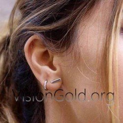 Small hoops earrings-Gold ear cuff - ear cuff earrings - gold earrings - cz earrings - tiny hoop earrings Bestseller 0152