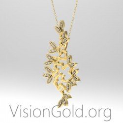 Necklaces & Pendants for Women with Diamonds-Buy Diamond Necklaces Online at VisionGold 0388