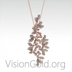 Women's Diamond Necklace mit Diamanten- Women's