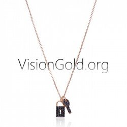 Ασημενιο Κολιε Επιχρυσωμενο Για Ερωτευμενους-Οικονομικο Χρυσο