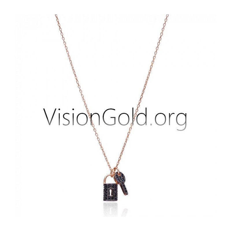 Ασημενιο Κολιε Επιχρυσωμενο Για Ερωτευμενους-Οικονομικο Χρυσο