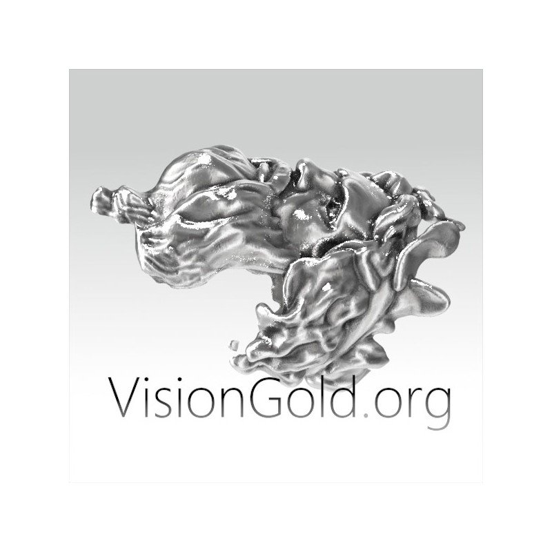 Silber Herrenring - Herrenschmuck Ring mit der Form eines