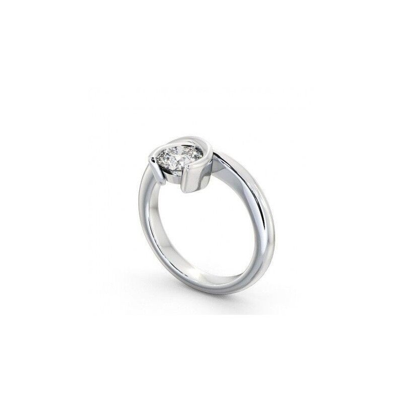 Ring Monostone Zirkon 14 Karat / Schmuck / Monostone /