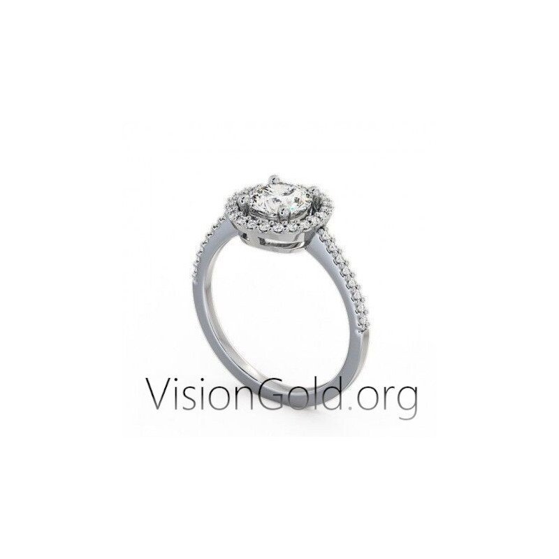 Unique Solitaires on top designs by VisionGold -Bridal Engagement Ring  0269