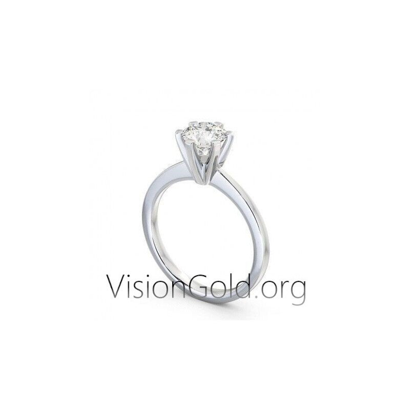 Χρυσο Μονοπετρο Δαχτυλιδι 14 Καρατιων Με Ζιργκον /  Μονοπετρα Με Ζιργκον 0276